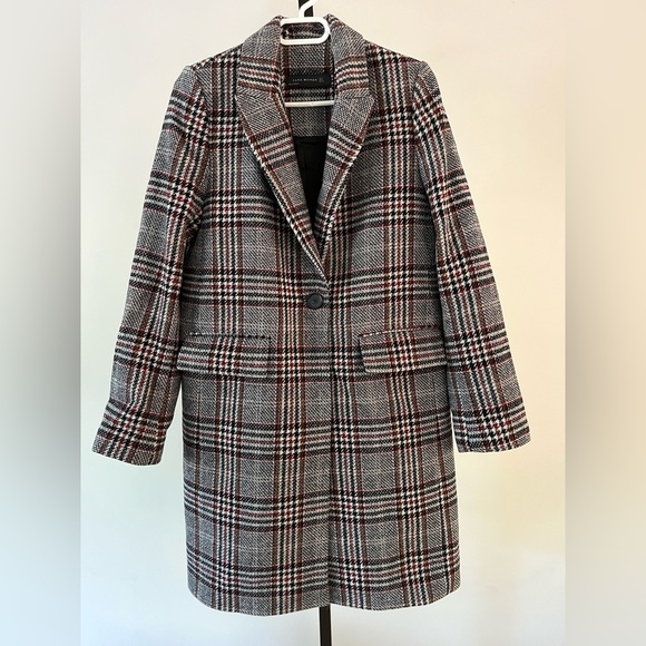 Zara Jackets & Blazers - ZARA tartan checkered  plaid cloth coat size small